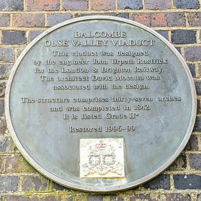 The Balcombe Ouse Valley Viaduct Plaque